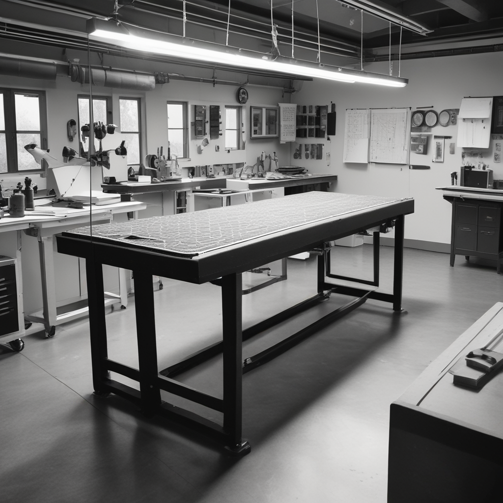 Pattern cutting table